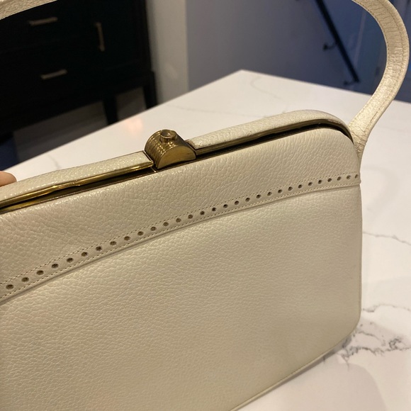 Handbags by Paragon Toronto, Canada | Handbag purse I Beige with brass details - Picture 3 of 8